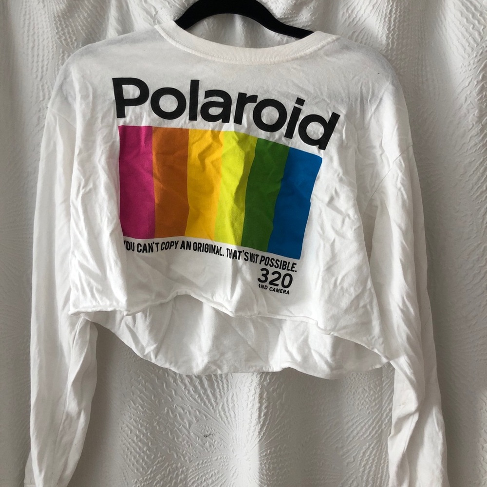 Polaroid crop graphic long sleeve